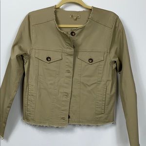 NWT Democracy khakis colored lite jacket size Sm